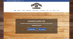 Desktop Screenshot of grunthallumber.com
