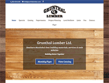Tablet Screenshot of grunthallumber.com